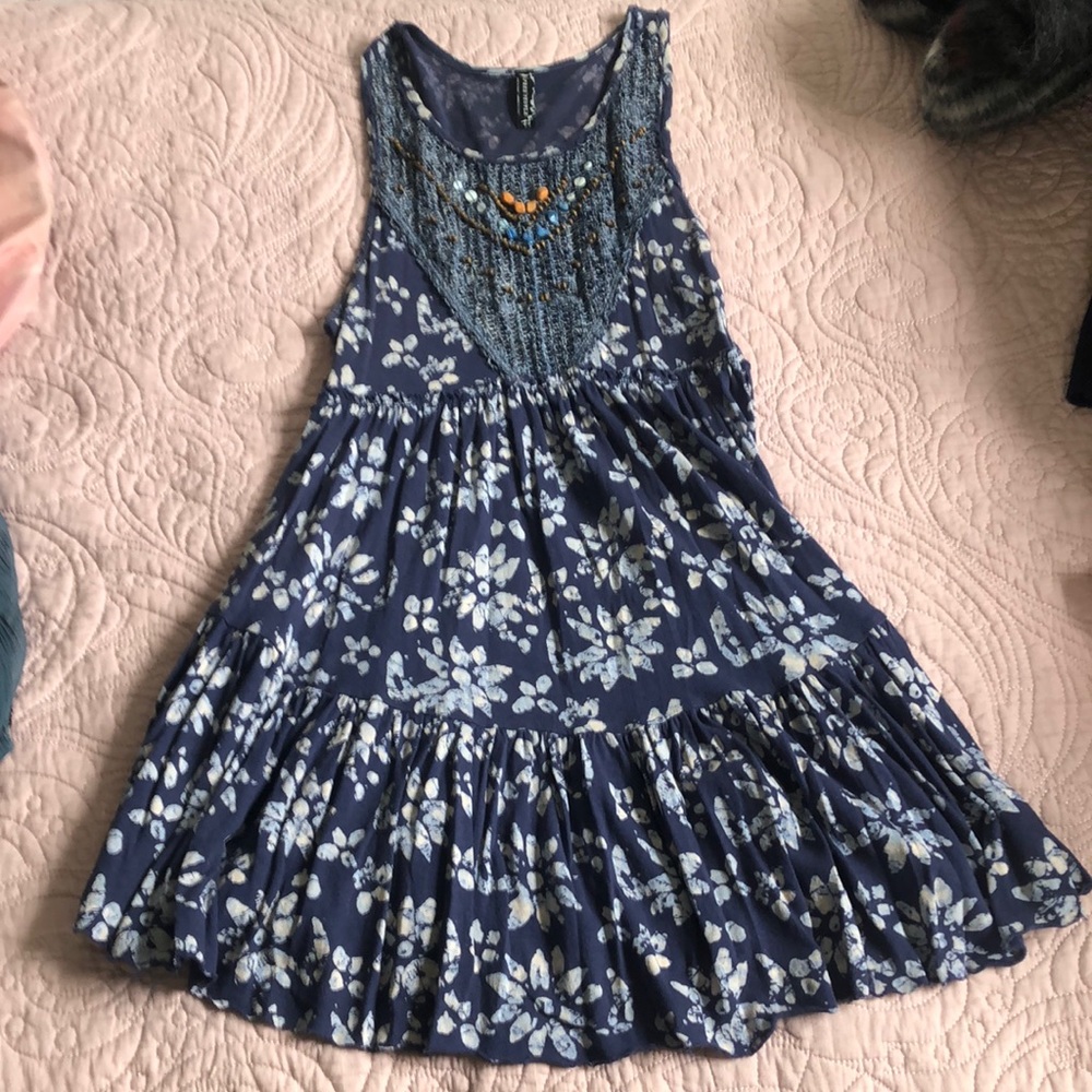 Free people beaded tank top